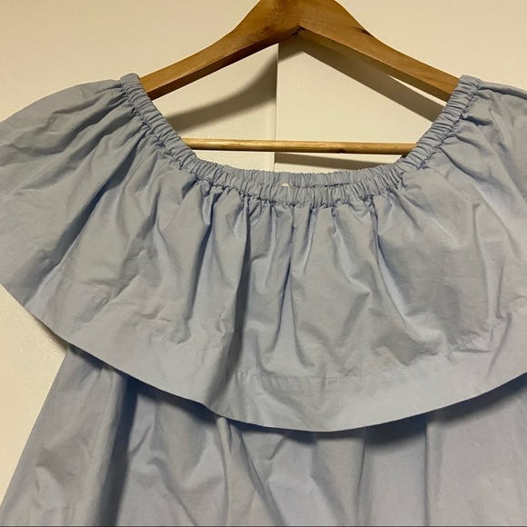 ARITZIA WILFRED Blue Off Shoulder Blouse Size XS - Picture 4 of 8